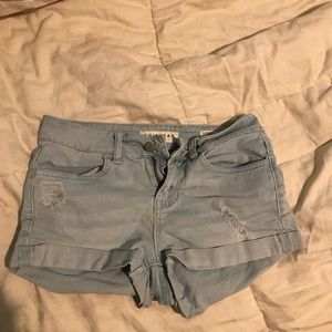 bullhead denim co. super stretch shorty shorts